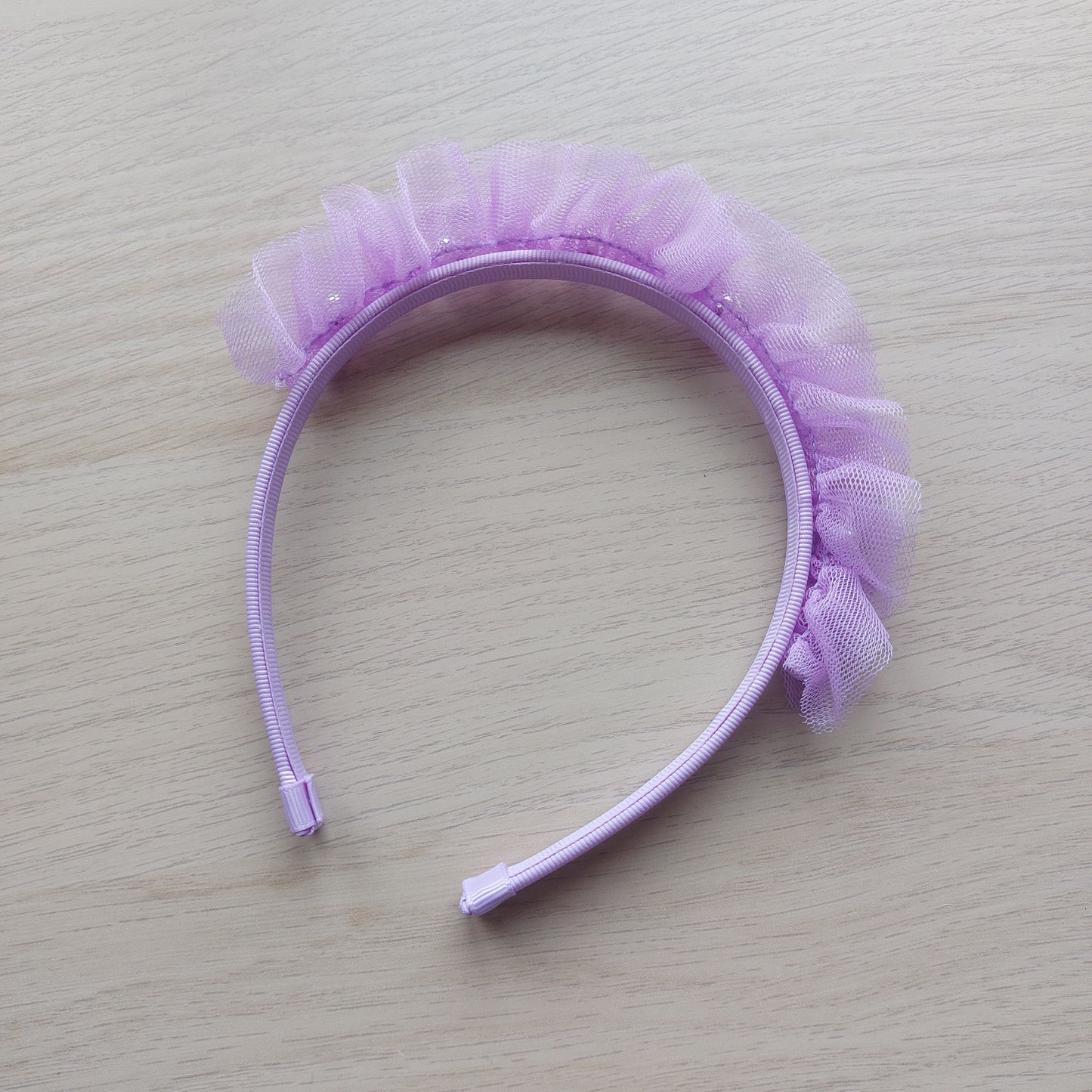 Purple Tulle Headband