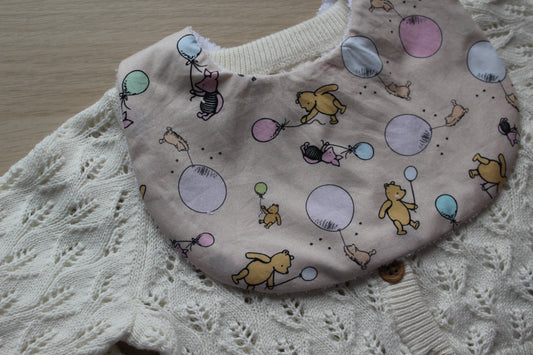 Winnie the pooh themed baby bib