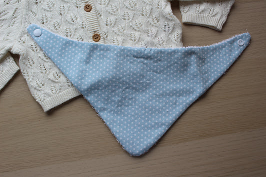 Blue mini stars dribble bib