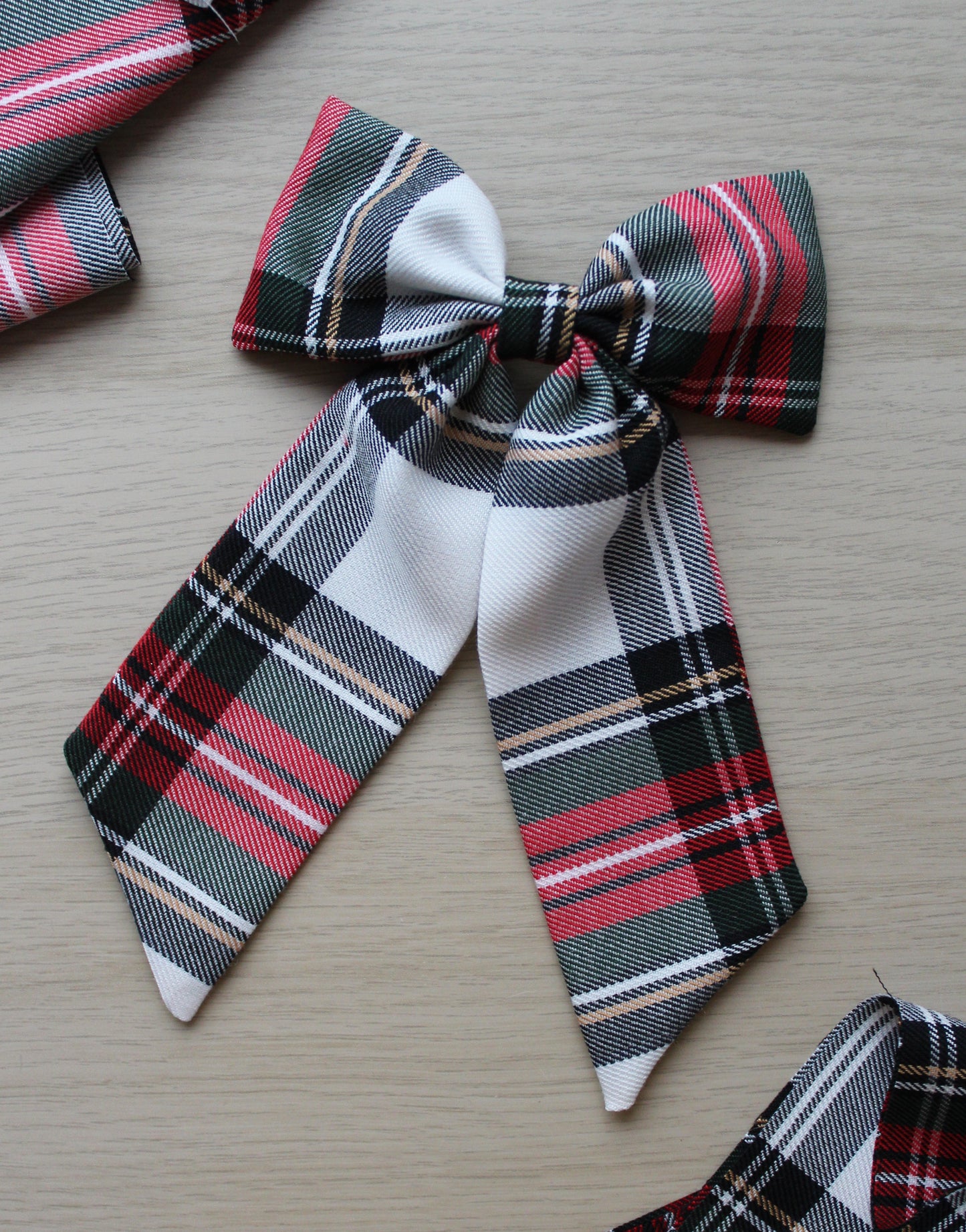 Dress Stewart Plaid Tartan Hair Bow