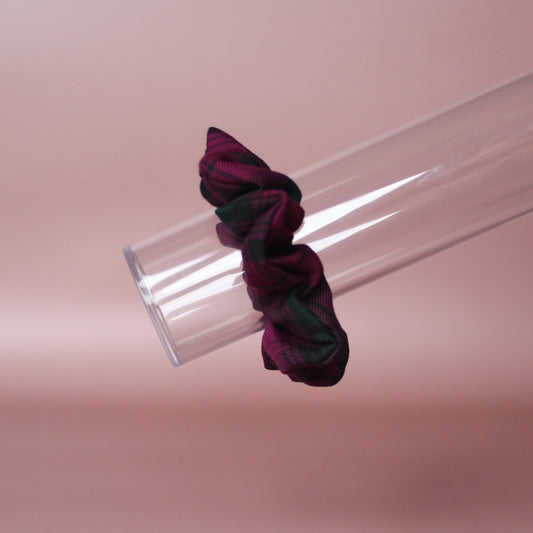 Lindsay tartan hair scrunchie