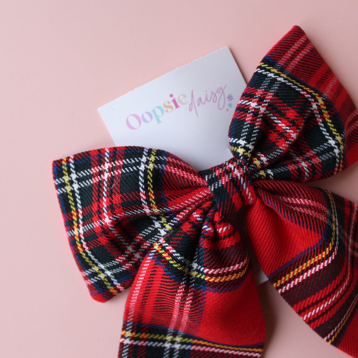 Royal Stewart Red Tartan Check Hair Bow