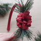 festive rose floral headband
