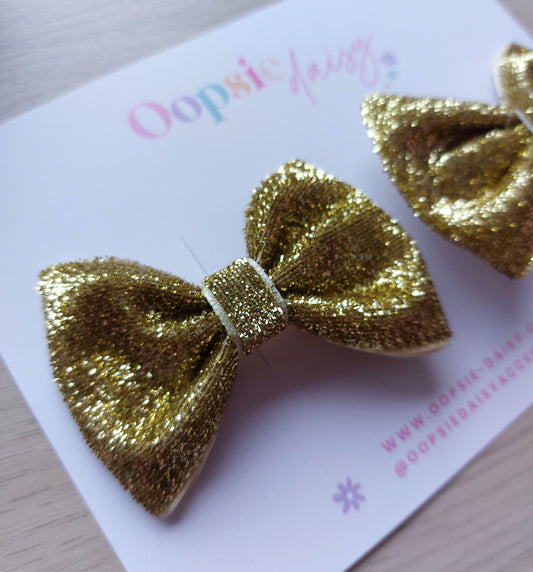 Mini Festive Sparkle Hair Bows