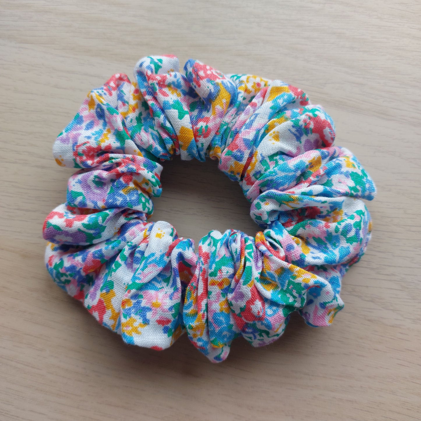 Multicolour Floral Oversized Scrunchie