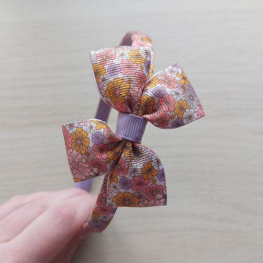 Ditsy Floral Purple Headband