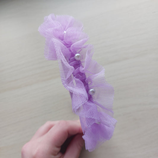 Purple Tulle Headband