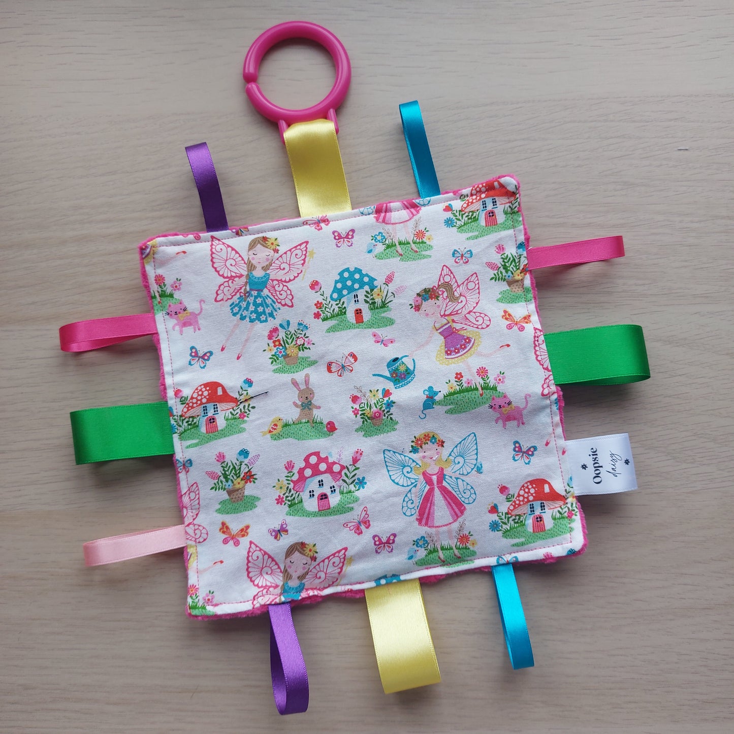 Fairy Sensory Crinkle Toy - Pucker on Fabric