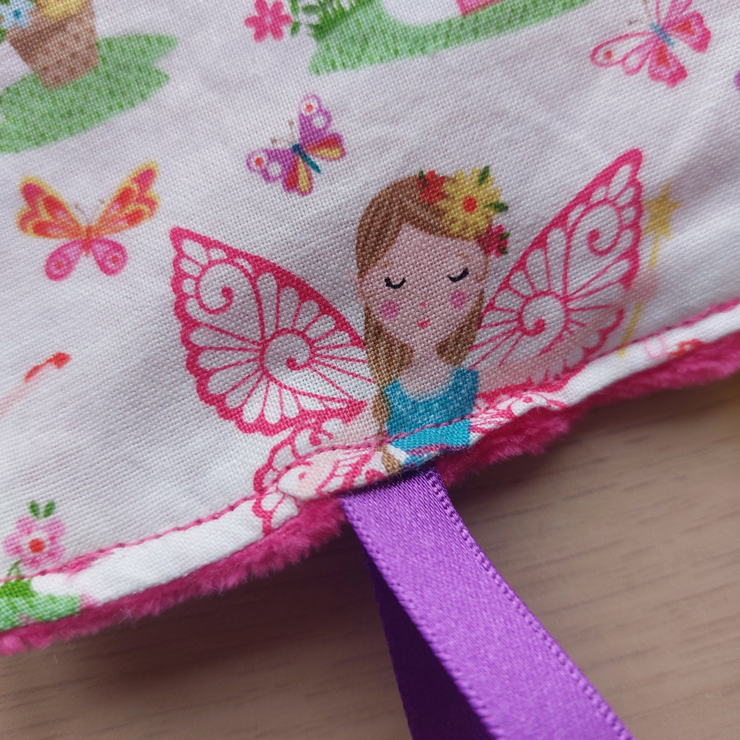 Fairy Sensory Crinkle Toy - Pucker on Fabric