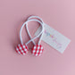 Red Gingham School Hair Accessories - Bows & Bobbles