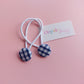 Royal Blue Gingham School Hair Accessories - Bows & Bobbles