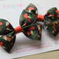 Autumn themed hair bow clips