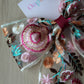Multi Embroidered Hair Bow