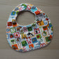 Animal and alphabet themed baby bib