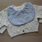 Ditsy floral baby bib