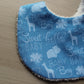 Baby boy and animal design baby bib