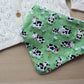 Daisy cow dribble bib 