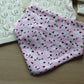 Pink dribble bib with little sheep