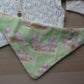 Green pig baby dribble bib