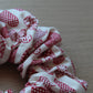 Red heart oversized scrunchie
