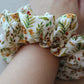 Autumn flower oversized corduroy scrunchie
