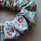 Floral patterned hair scrunchie 
