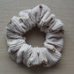 Corduroy hair scrunchie with small flowers