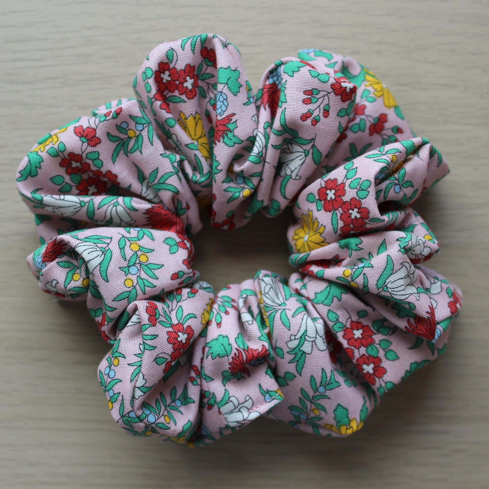 Oversized scrunchie in pink floral Liberty print