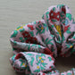 Pink floral Liberty design scrunchie