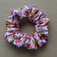 Scrunchie with bold pink and orange butterflies