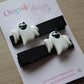 Halloween themed ghost hair clip