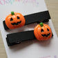 Pumpkin hair clips 