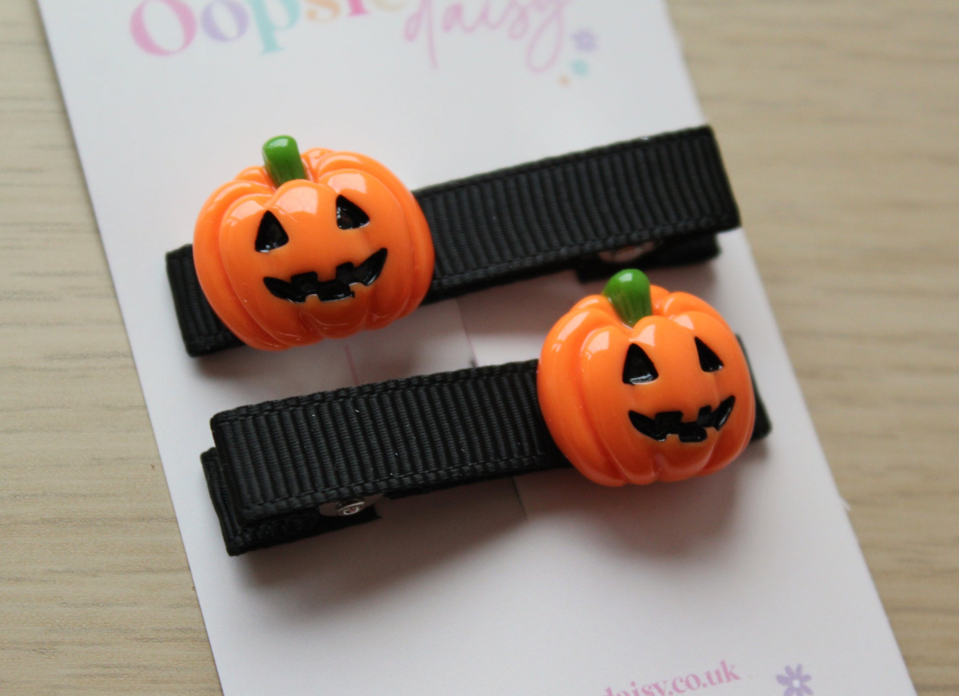 Pumpkin hair clips 