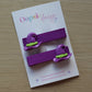 Halloween hair clips with witch hat