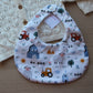 Farm themed baby bib