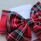 Royal Stewart red tartan hair bow