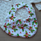 Christmas holly berries baby bib