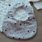 Snowman baby bib