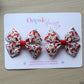 ditsy floral festive hair clips