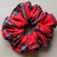Oversized Royal Stewart tartan scrunchie