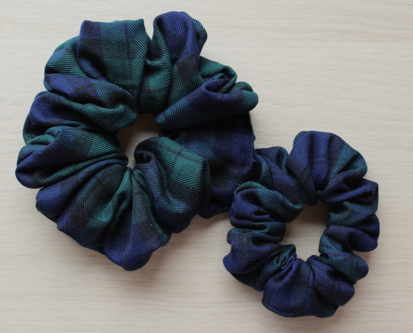 Black Watch Tartan Scrunchies