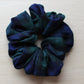 Oversized Black Watch tartan scrunchies