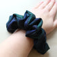 Oversized Black Watch tartan scrunchies