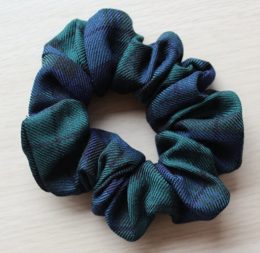 Black Watch tartan hair scrunchies
