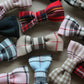 Mini Tartan Hair Bow Clips