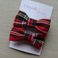 Royal Stewart Red Plaid Tartan Mini Hair Bows
