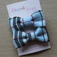 Blue & Black Plaid Tartan Mini Hair Bows