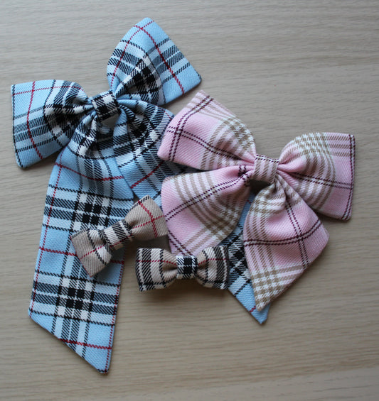 Tartan Hair Bow Mystery Set