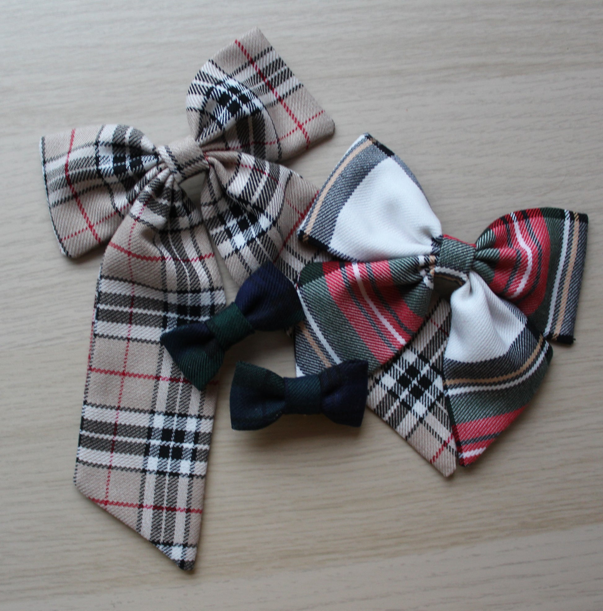 Tartan Hair Bow Mystery Set