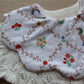 Goose baby bib with scallop edges